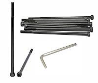 Vista 84 de iexcell Juego de 50 tornillos M4 x 20/25/30/35/40 de acero de aleación de grado 12.9, acabado de óxido negro