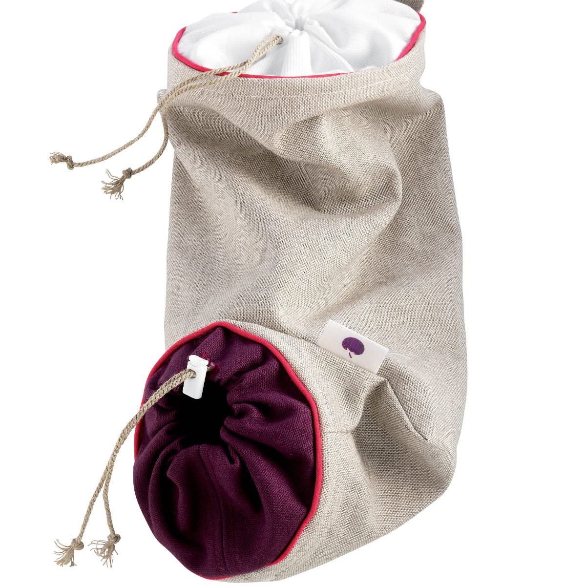 Mastrad Vegetable Keep Sack, Cotton Storage Bag, Reusable, Washable, Vegetable and Fruit Storage Bag, 1.7 kg - F93363