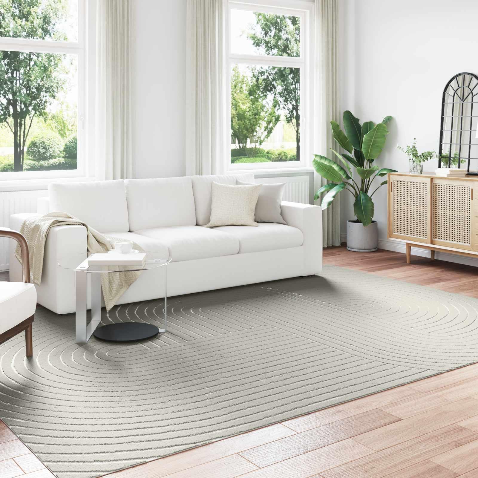 Tapis de sol résistant PALMERAS grand format vert lavable pour sublimer vos sols