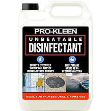 Pro-Kleen Unbeatable Disinfectant Cleaner Lemon 5L- Kills 99.9% of Bacteria & Germs, Deodorises and Disinfects, For Indoor & Outdoor Use, for all Washable Hard Surfaces