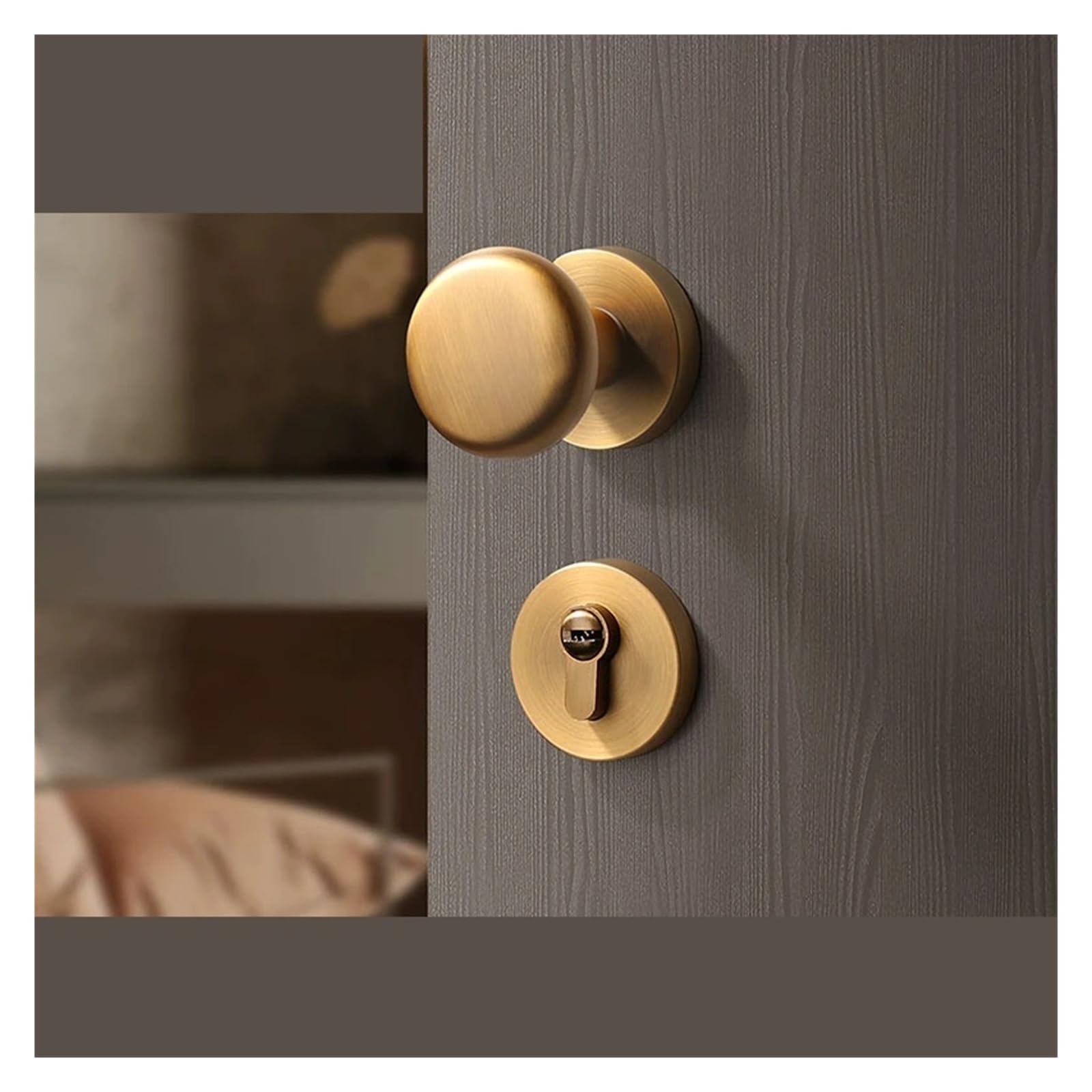 Poignées porte intérieures robustes en zinc pour rénover votre chambre