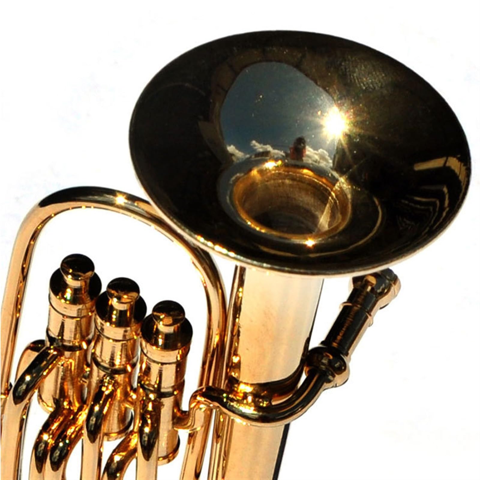 Mini Brass Instrument Miniature Brass Instrument Miniature Euphonium Model - 2.5cm Metal ...