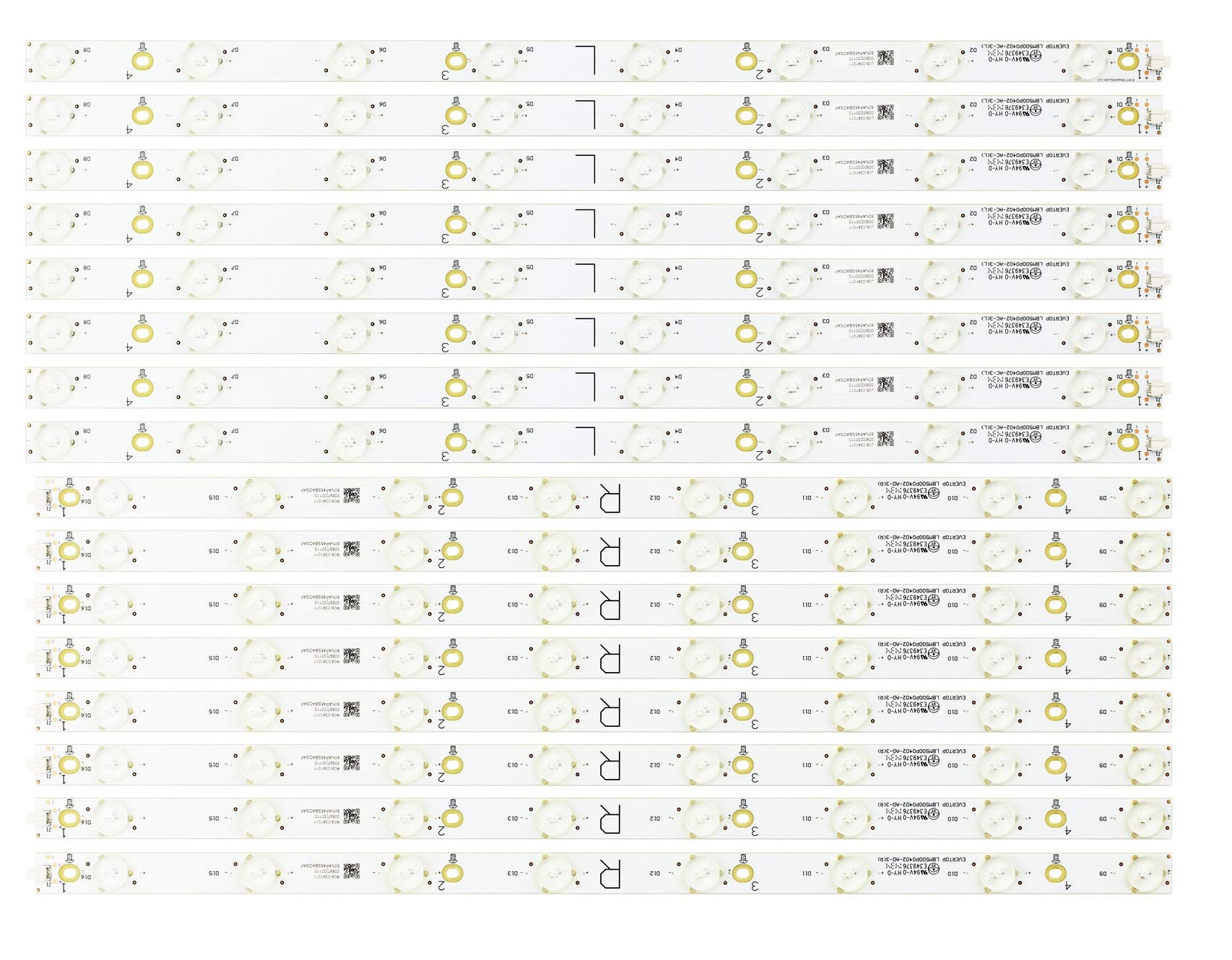 Amazon.com: LBM500P0402 for vizio Replacement LED Backlight Strips (16)  M502I-B1 30359 : Electronics