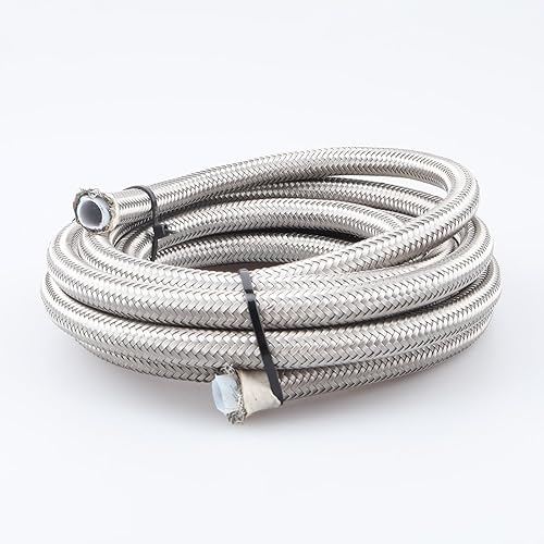 Miniatura 4 de AC PERFORMANCE - Manguera trenzada de PTFE teflón de -6 AN de acero inoxidable, 10 pies