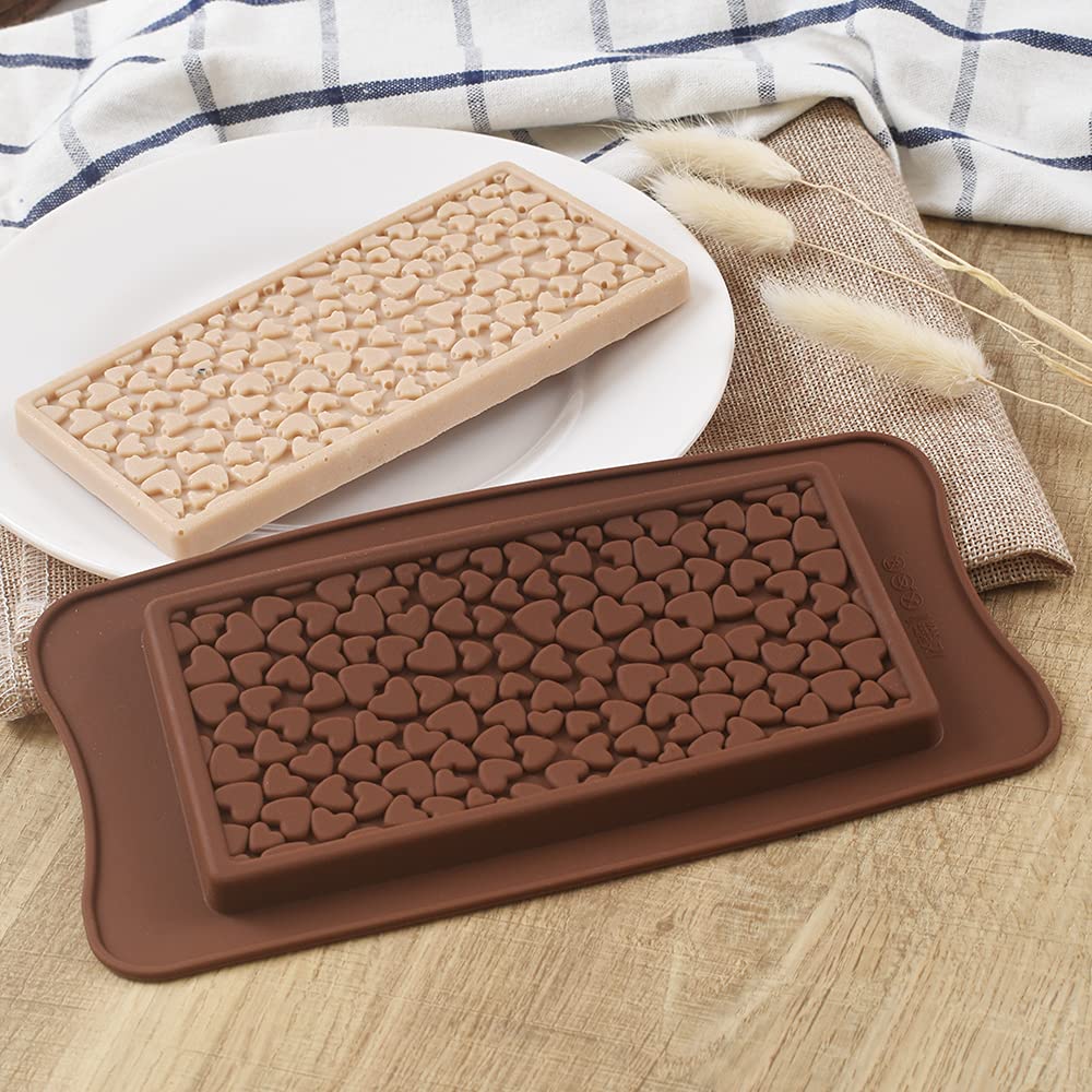 Lot De 4 Moules à Chocolat En Silicone Walfos - Qualité Alimentaire Antiadhésif - Réutilisable - Résistant à La Chaleur - 6
