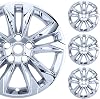 17 Chrome Wheel Skin Set for Made for Chevrolet Trailblazer LS 21-22 | Durable ABS Plastic Cover - Fits Directly Over OEM Wheel