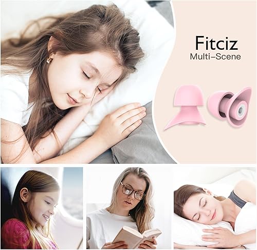 Miniatura 6 de Tapones pequeños para los oídos para niños (de 8 a 17 años) y canales auditivos pequeños, tapones para los oídos para niños, para dormir, reducción