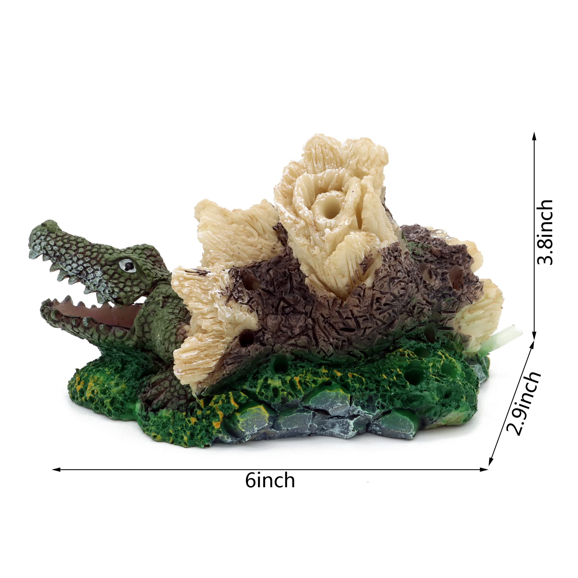 ALEGI Décoration pour aquarium (alligator)