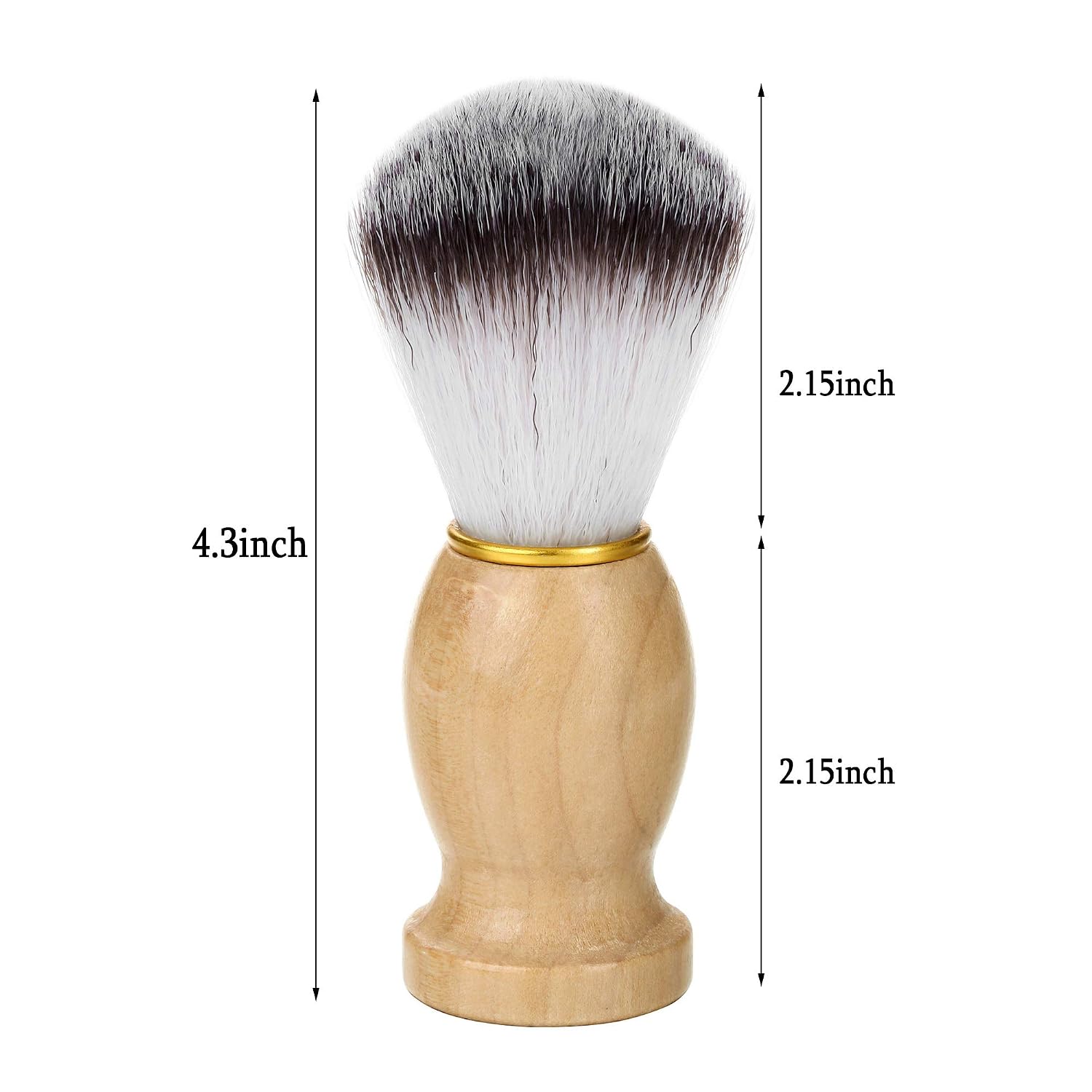 Mens Shaving Brush Set, Soft Hair Shaving Brush, Stainless Steel Shaving Stand & Acrylic Shaving Bowl for Men Wet Shaving Shave Kit