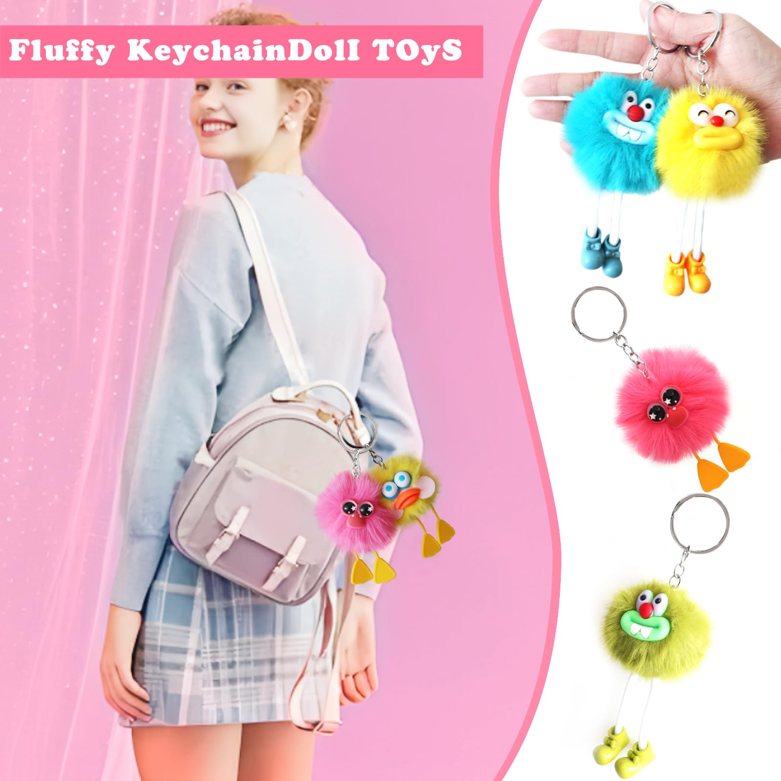 APZ 30 llaveros kawaii lindos para bolsas de regalo de cumpleaños, operación a granel, artículos de Navidad, premios de clase