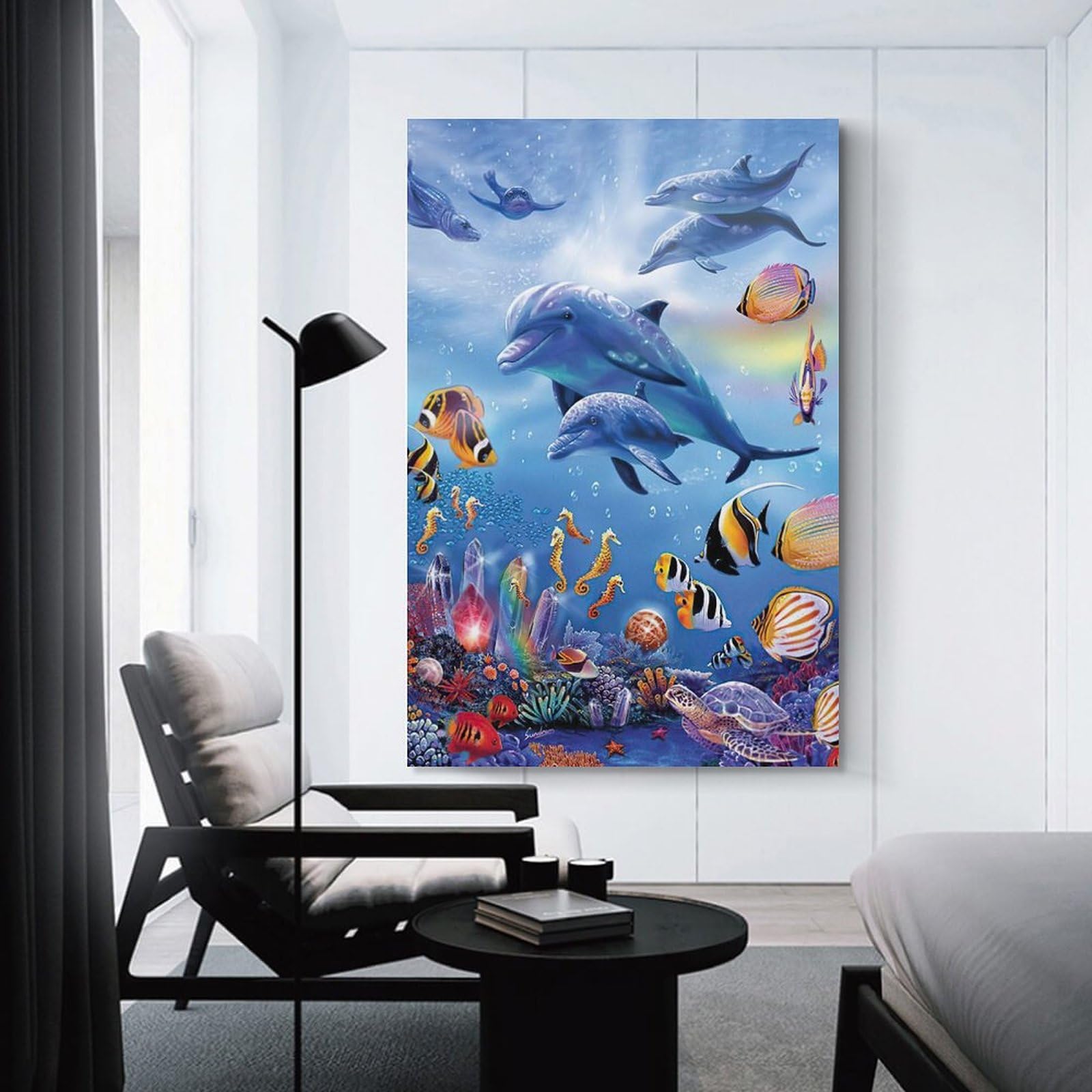 ラッセン ミニアート「マウイ ホエール ソング」額縁 2種展開 絵画