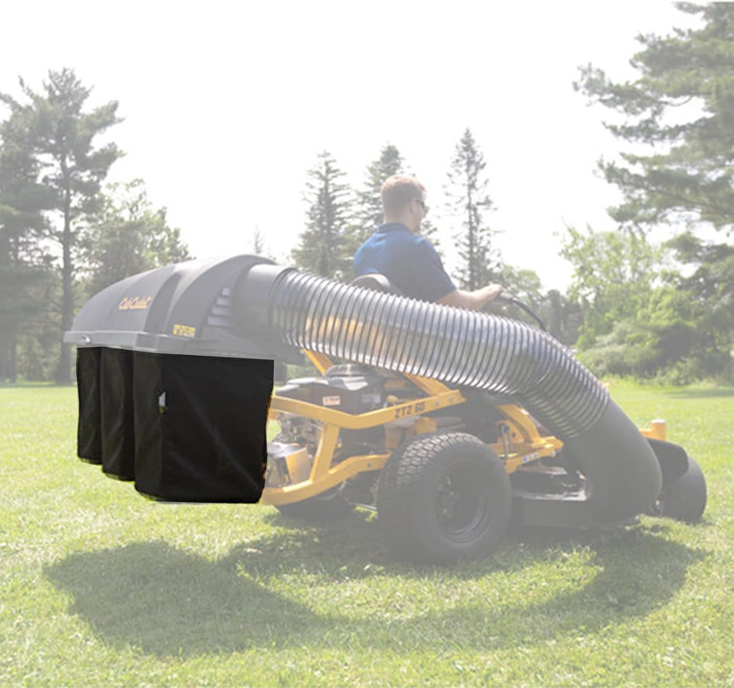 1-Piece 964-05104 Hard Bottom Grass Bag Assembly for MTD Troy-Bilt Cub Cadet Craftsman RZT 42 44 46 48 50 54 60 S - Replaces 664-04090, 664-05104