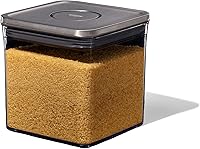Vista 12 de Contenedor OXO Steel POP Caja Corta Cuadrada Grande - 2.6 L para Cereal, Granos y Más Gris