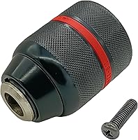 Vista 2 de Portabrocas de 0.079-0.512 in sin llave, herramienta de conversión de portabrocas manual de 1/2-20Unf, reemplazo para Dewalt Makita Bosch Hitachi