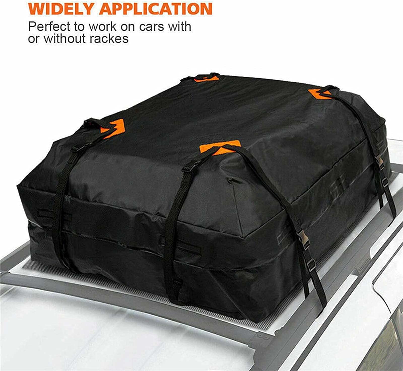QDY -Box da Tetto per Auto Box da Tetto Morbido 425L Box da Tetto per Auto Impermeabile con 8 Cinghie di Fissaggio, Il Box da Tetto Morbido Si Adatta A Tutti I Veicoli con/Senza Barre del Tetto,B