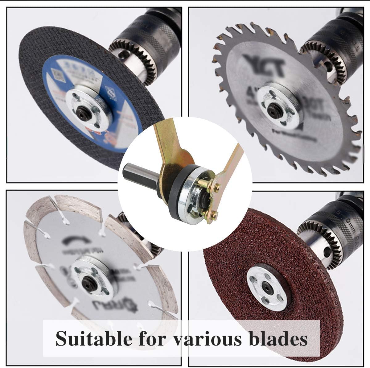 Veltrix - Electric Drill to Angle Grinder Converter | M10 Arbor Mandrel Adapter for Cutting Wheels & Discs, 10mm Shank, Variable Angle Attachment | Easy Conversion for Drilling & Grinding Tasks