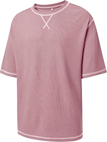 DEOLAX Mens T-Shirts Mens Loose Fit Athletic T-Shirts Crew Neck Outdoor Workout Mens Tops Fashion Soild Mens Tee
