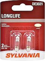 Sylvania DE3021 Long Life Mini Bulbs (2-Pack) - Durable Map, Dome & License Plate Lights for Cars & Trucks