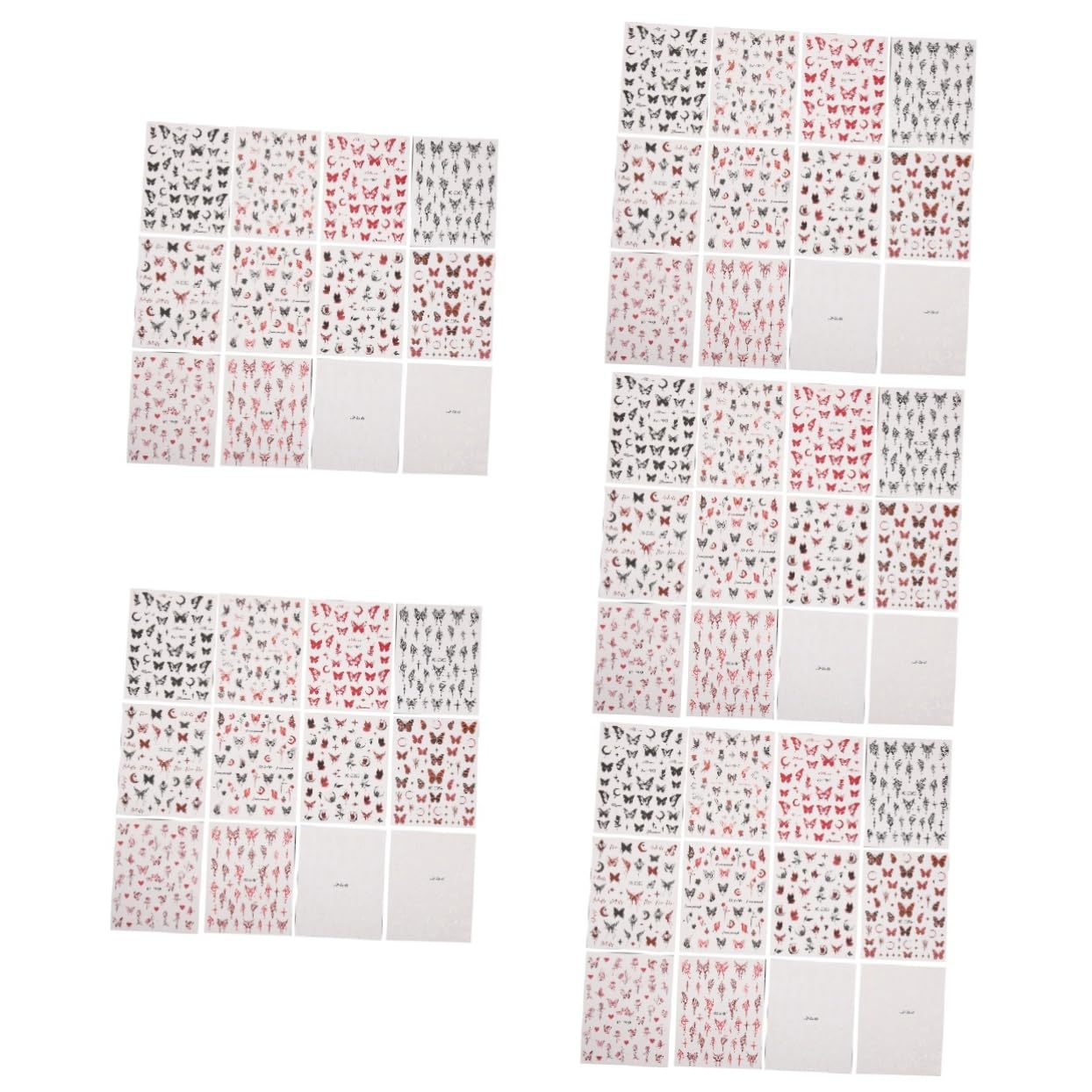 5 Series Pegatina De Oscura Rápido Condujo Para Pegatinas De Uñas Lirio Uñas De Los Pies Prensa- Clavo Ultravioleta Arte Calcomanías De Uñas Uña Pegatinas 12 Hojas*5
