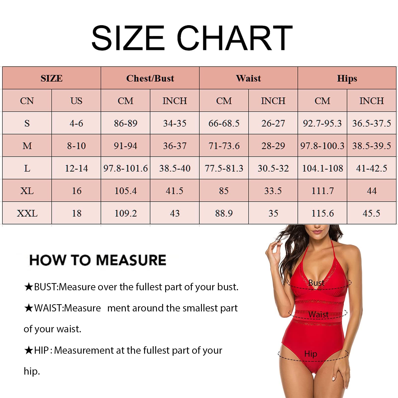 Femme Maillot de Bain 1 Pièce Sexy Monokini Tankini Col V Contrôle Ventre Push Up Rembourré Swimsuit