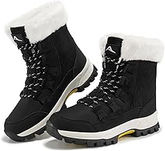Alicegana Snow Boots for Women Winter: Warm Fur Lined Waterproof Non Slip Mid Calf for Hiking Walking 2026