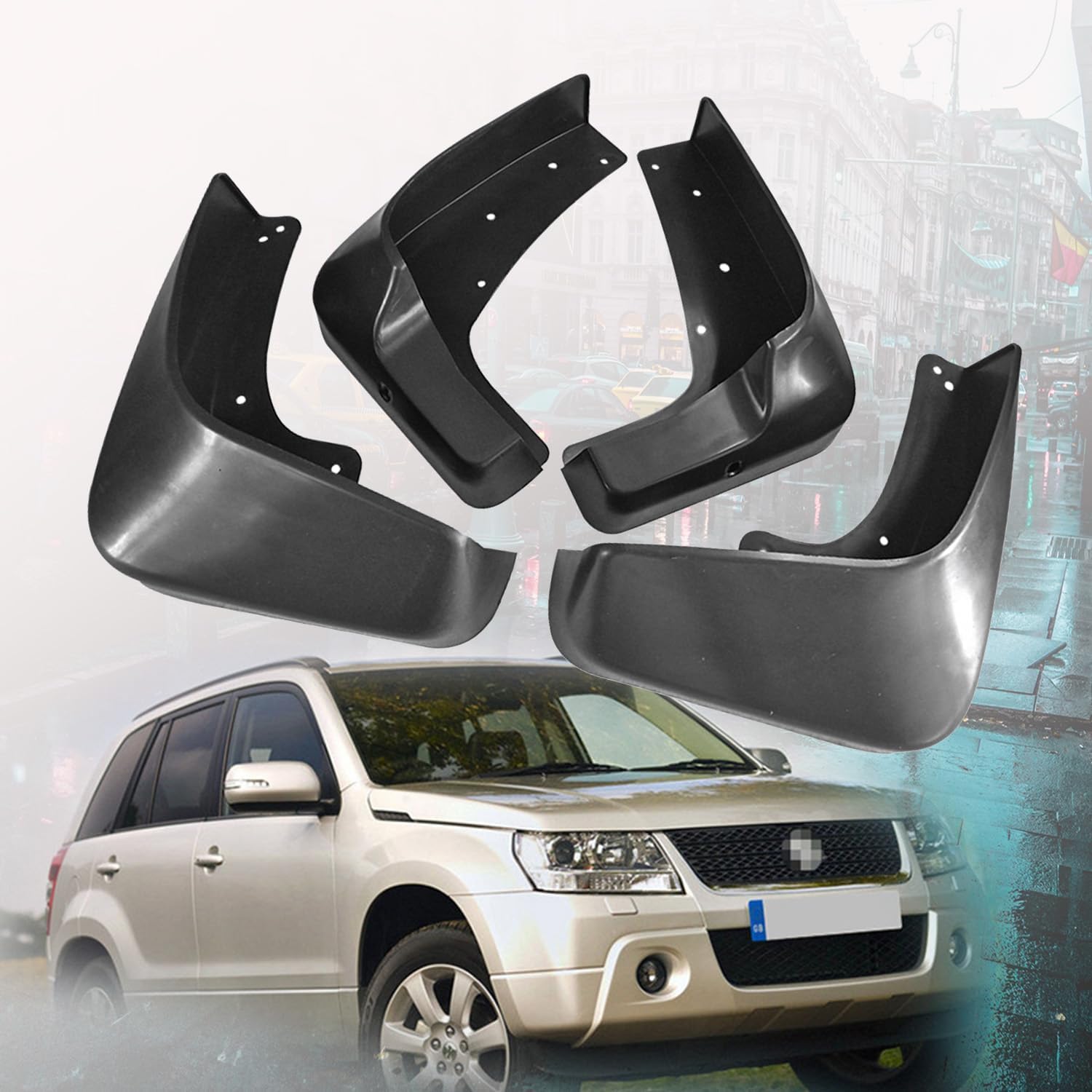 Guardabarros para Suzuki Vitara 2005-2015 delanteros y traseros de goma resistente sin taladrar