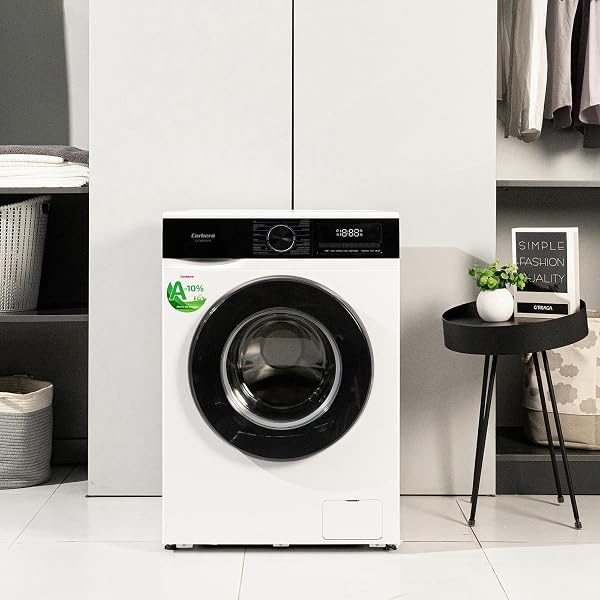 Corberó - Lavadora Carga Frontal | CLT80514VIN | 8 Kg | 1400 RPM | Inverter | 16 Programas | Vapor | Antialérgica | Inicio Diferido | Blanco - 2