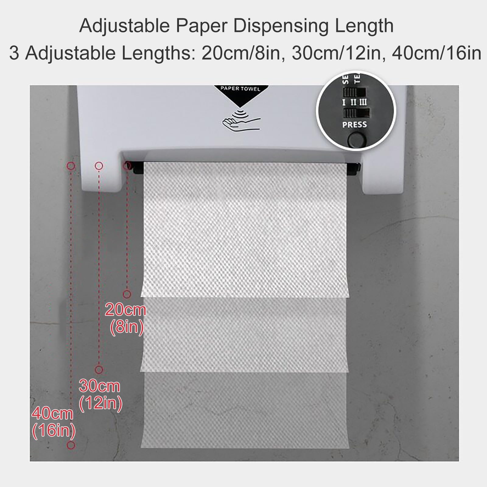 Automático Dispensador de Papel Higienico Comercial