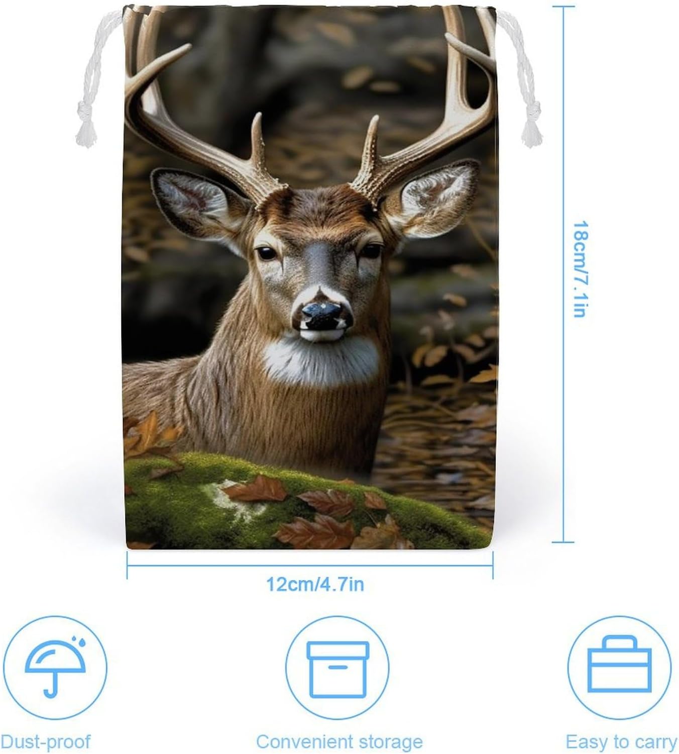 Storage Bags Makeup Bag Toy Bag Reusable Bags Toiletry Camouflage Deer Printed Organizer Multi Purpose Foldable Ditty Bag Travel Pouch image 2