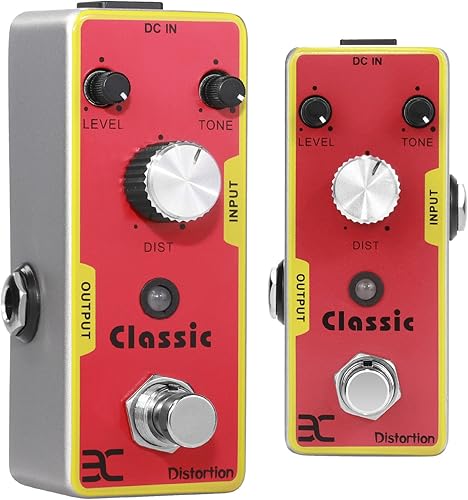 Miniatura 12 de EX Mini Pedal de Reverb Digital y Adaptador de Fuente de Alimentación de Pedal de Guitarra de Punta Negativa 9V 2A Gris