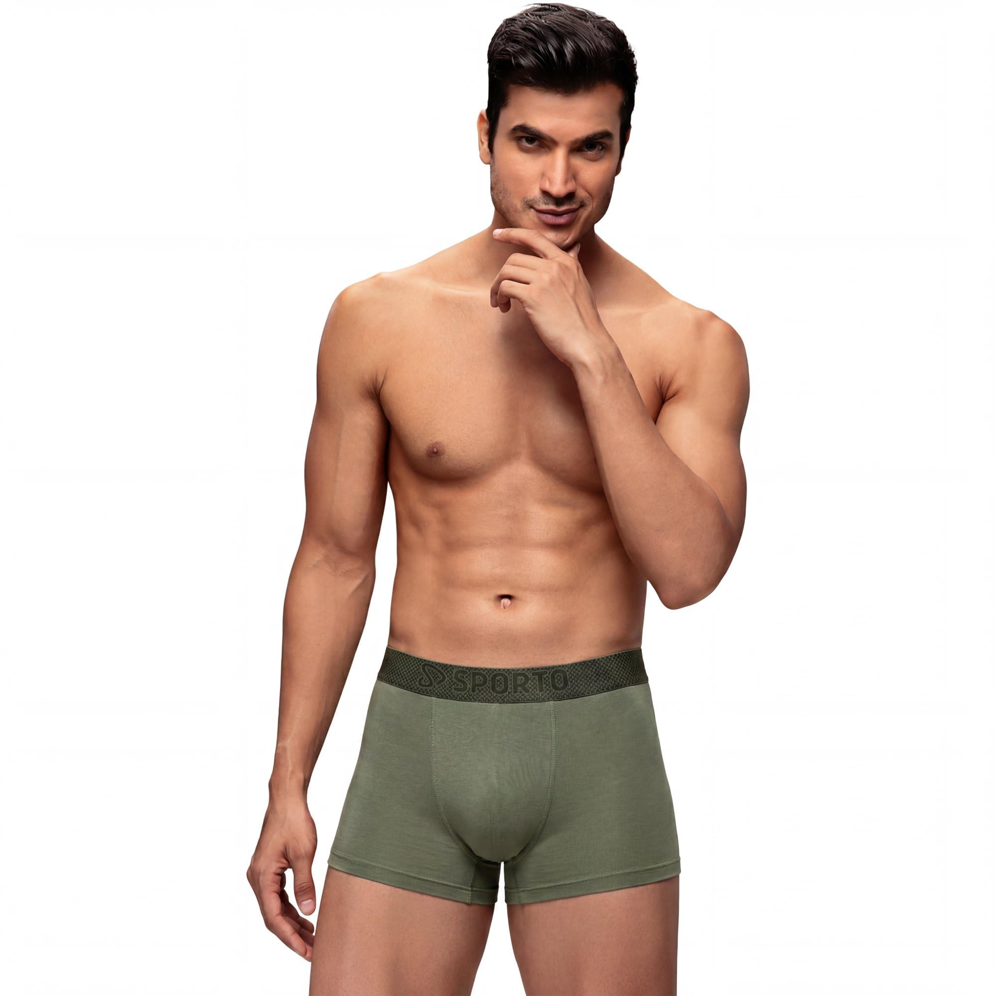 sporto Macho Men's Printed Trunk Pack of 6 Assorted Colour |Colour May Vary-picture-34
