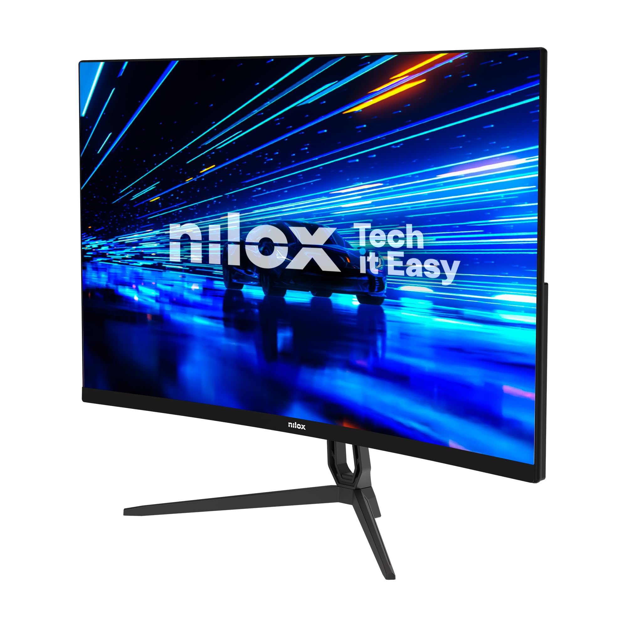 Nilox NXM27CRV2001 Monitor Gaming Curvo 27'', Full HD VA, Frequenza 200 Hz, Tempo di Risposta 1 ms, Connessioni HDMI/DP, Supporto VESA 100×100 mm