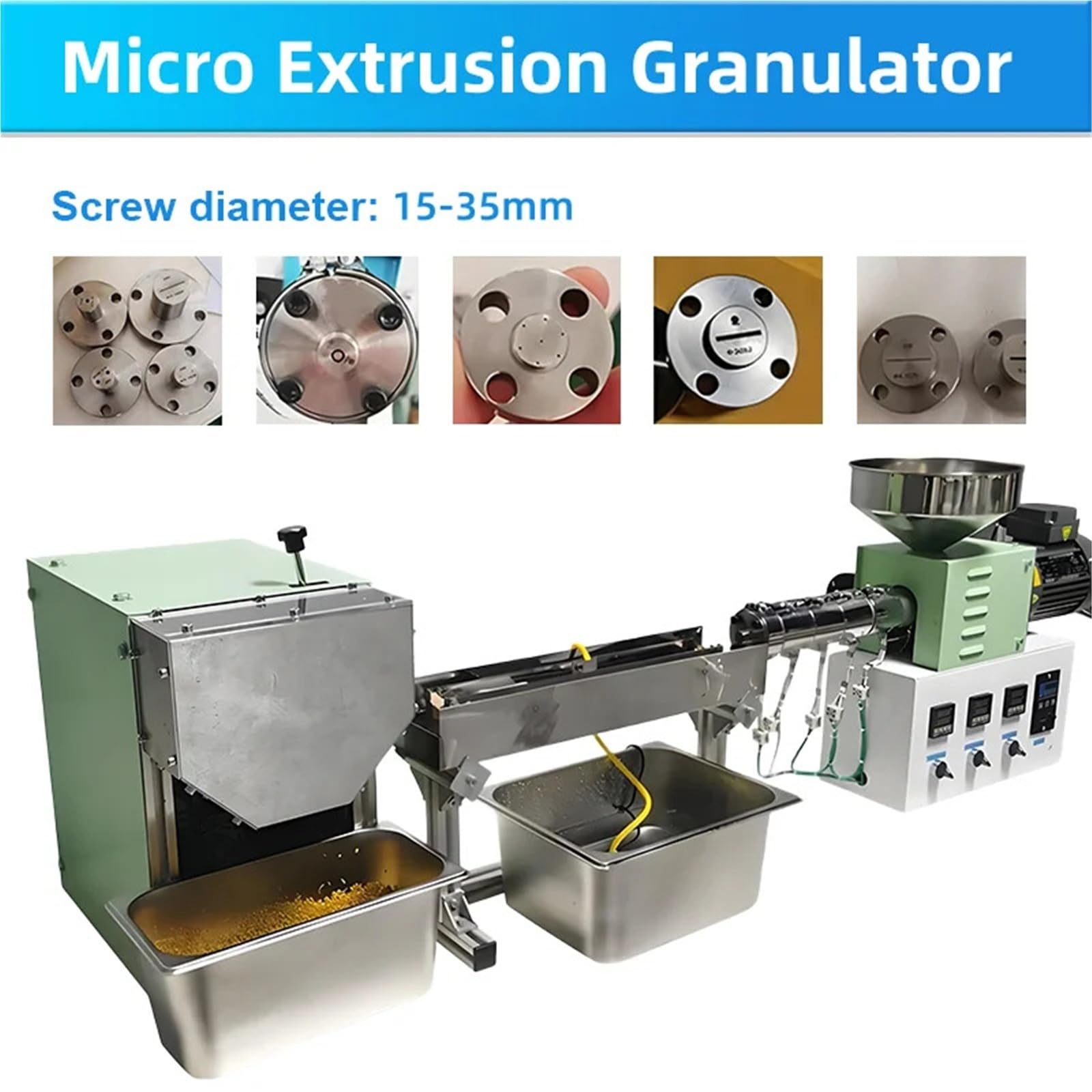 Compatible con granulador de microextrusión de laboratorio de escritorio, for fórmula de modificación de plástico y consumibles de impresión 3D(Only SJ15 Extruder)