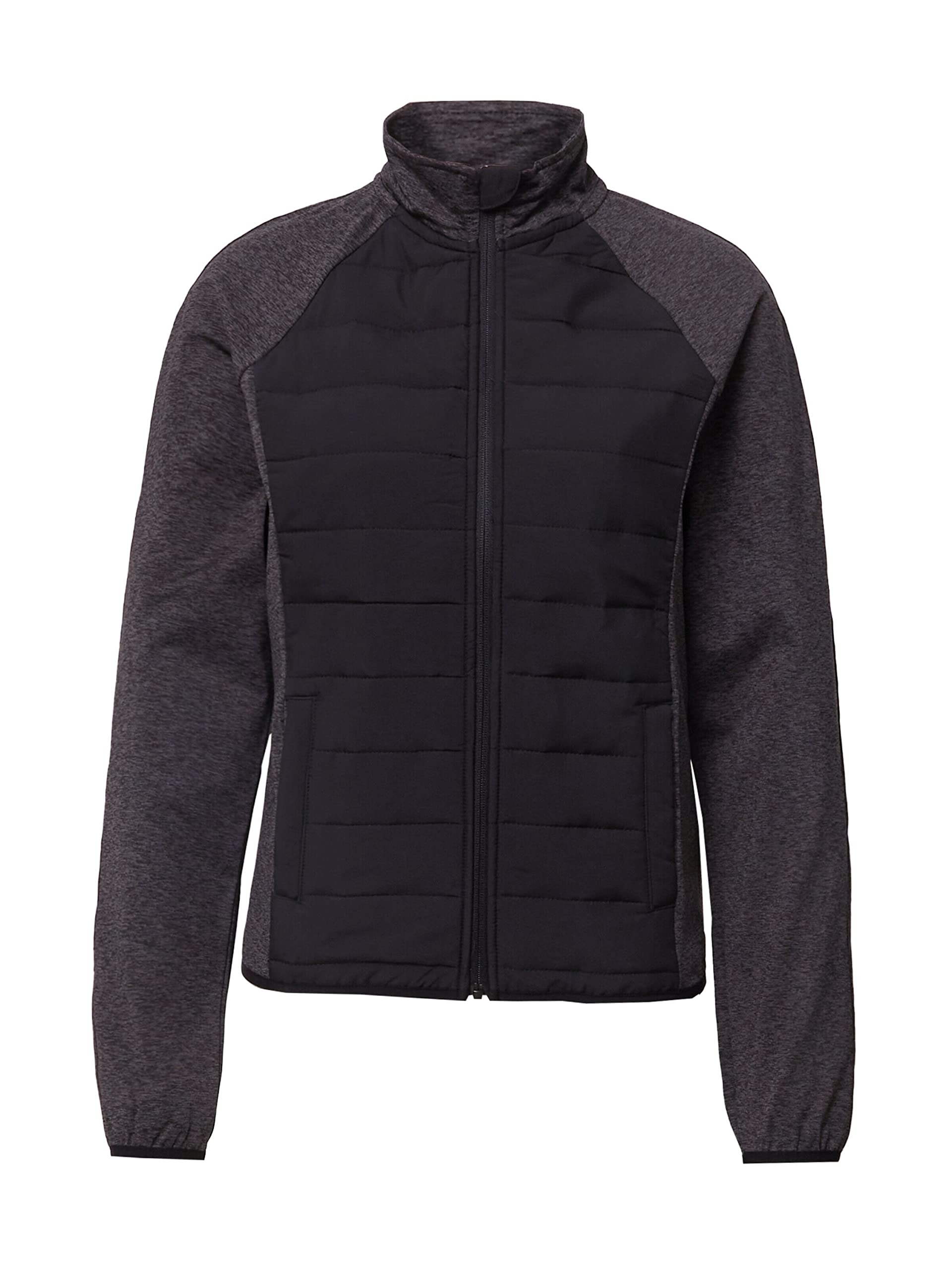 only PLAY Women Black Crop Training or Gym Padded Jacket-picture-19