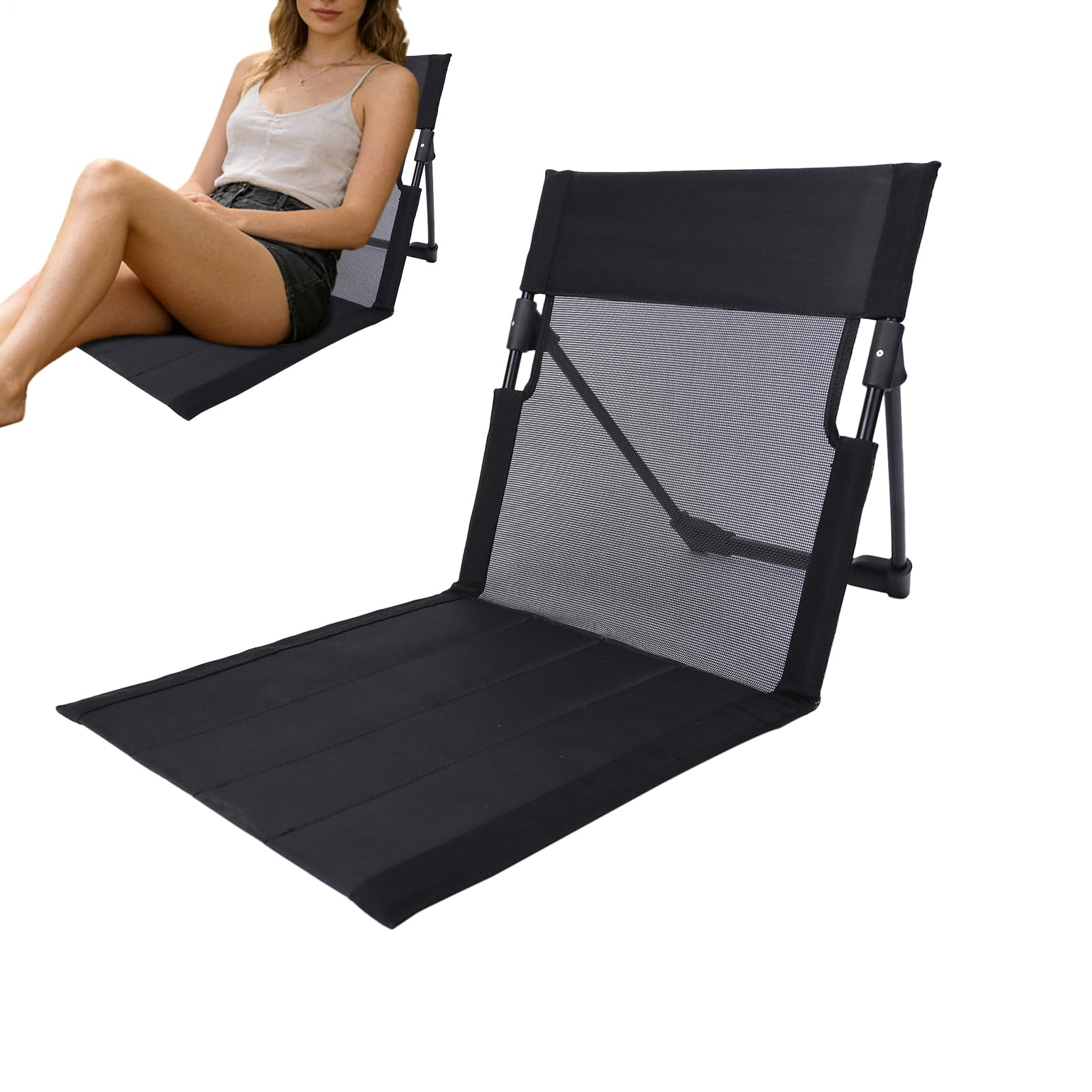 Chaise pliante pour voyage sans pieds contre le mal de dos