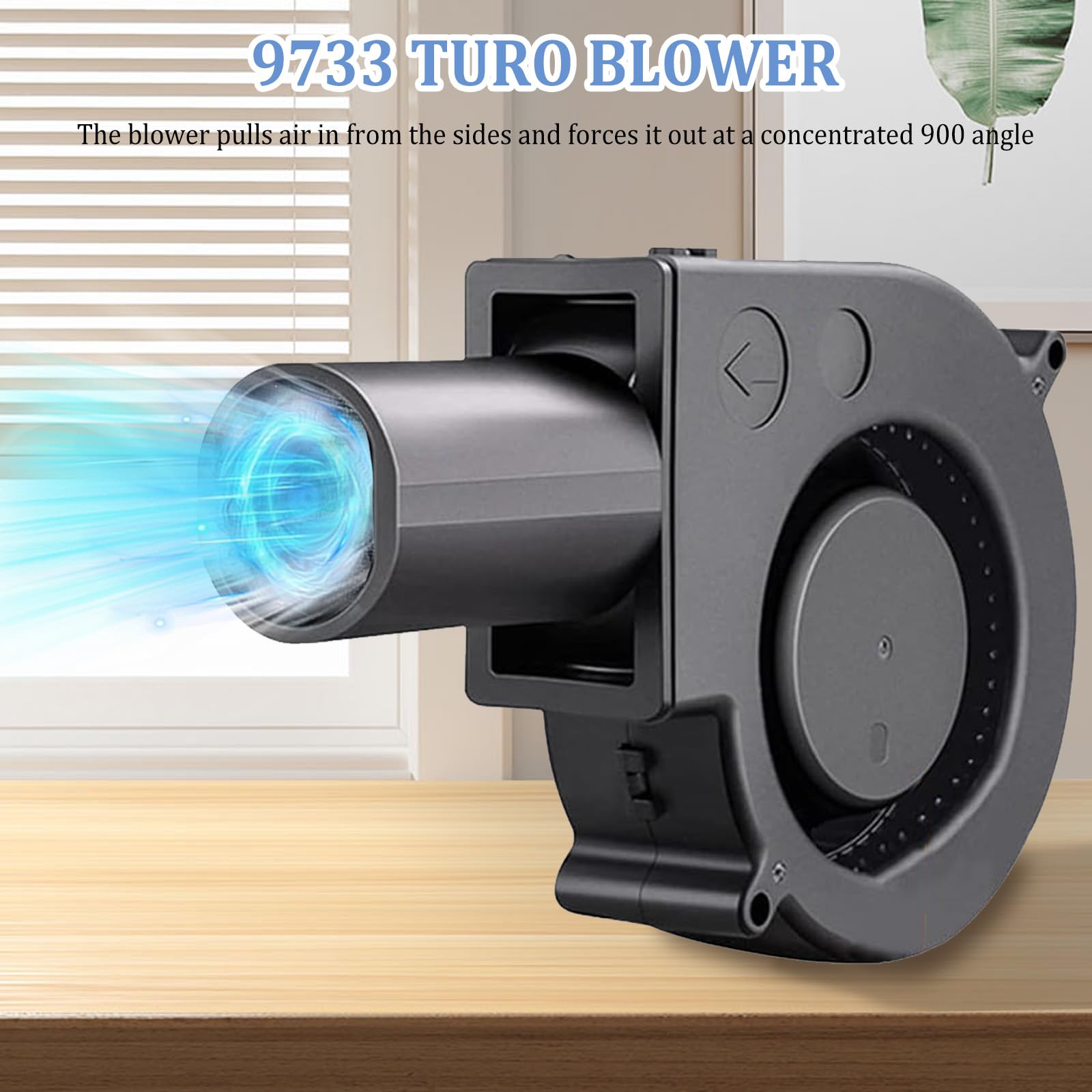 Ventilateur Radial 12V - Ventilateur Turbo Avec Contrôleur De Vitesse - Pour BBQ, Poêle, Refroidissement