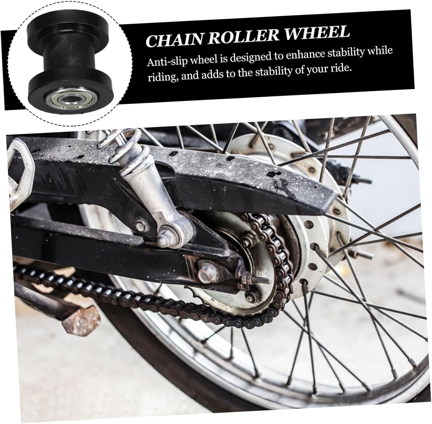 Alipis 8pcs Motorcycle Chain Tensioner Roller - Guiding Roller for Enhanced Performance Fit Design