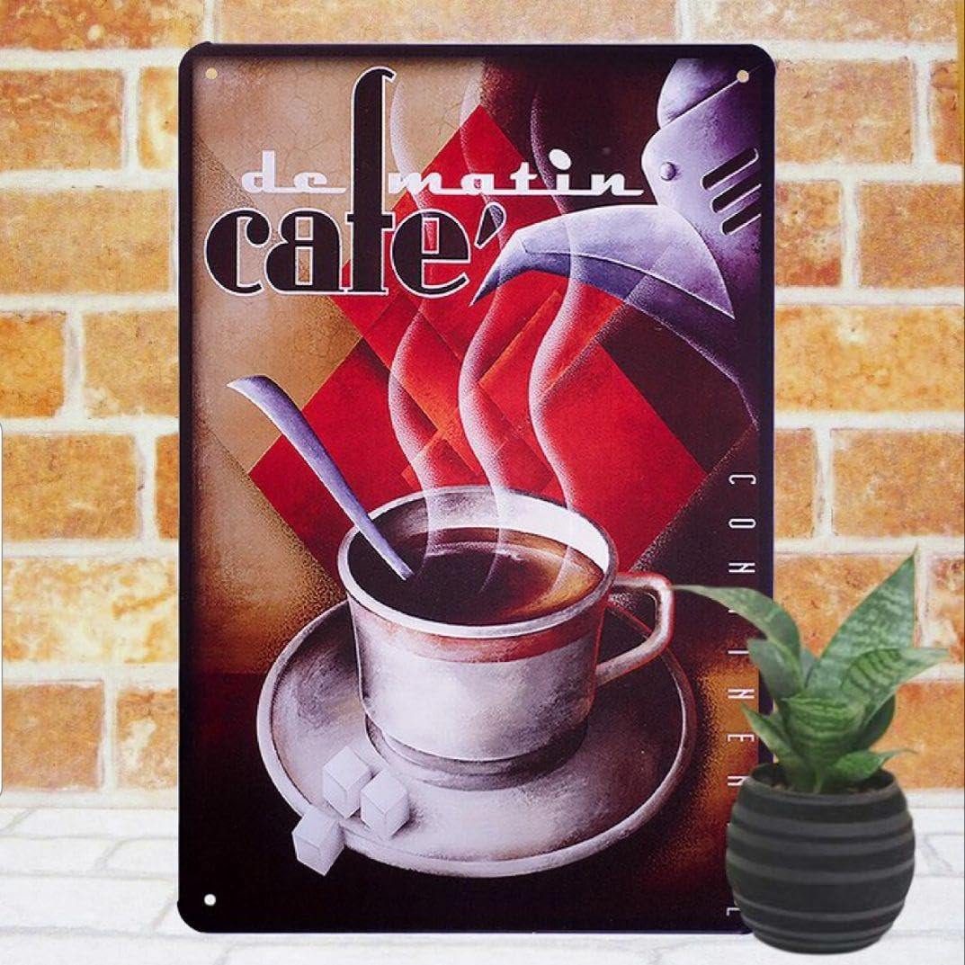 デザイン看板 】コーヒー33★ポスター純喫茶店カフェ風ブリキ絵アートパネル壁掛け ブリキ看板 アンティーク カフェ風 パリch インテリア ポスター
