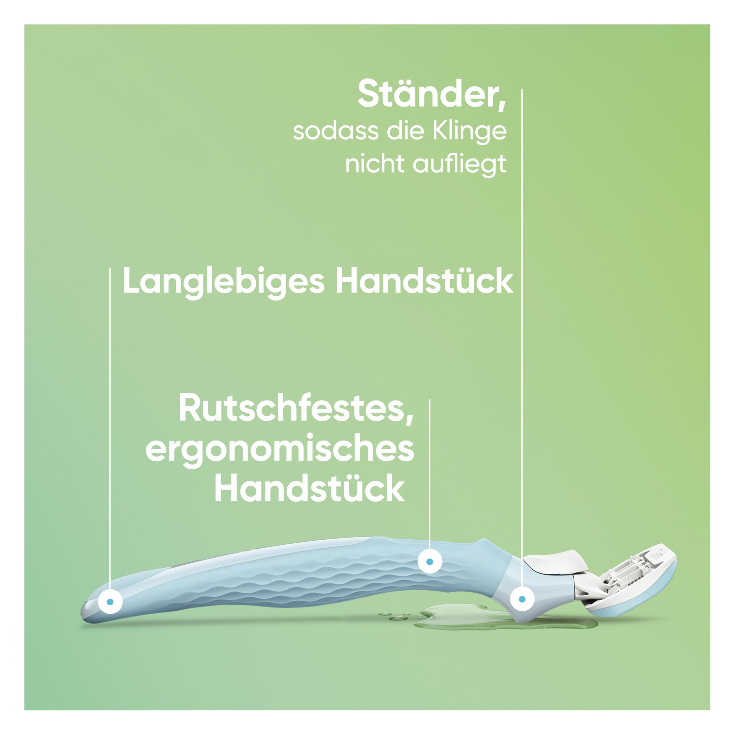 Gillette Venus Extra Smooth Rasierklingen Damen, 8 Original Ersatzklingen für Rasierer mit ihren 5 Klingen Eine Langanhaltende Rasur