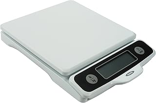 OXO Good Grips - Báscula de alimentos de 5 libras con pantalla extraíble, color blanco