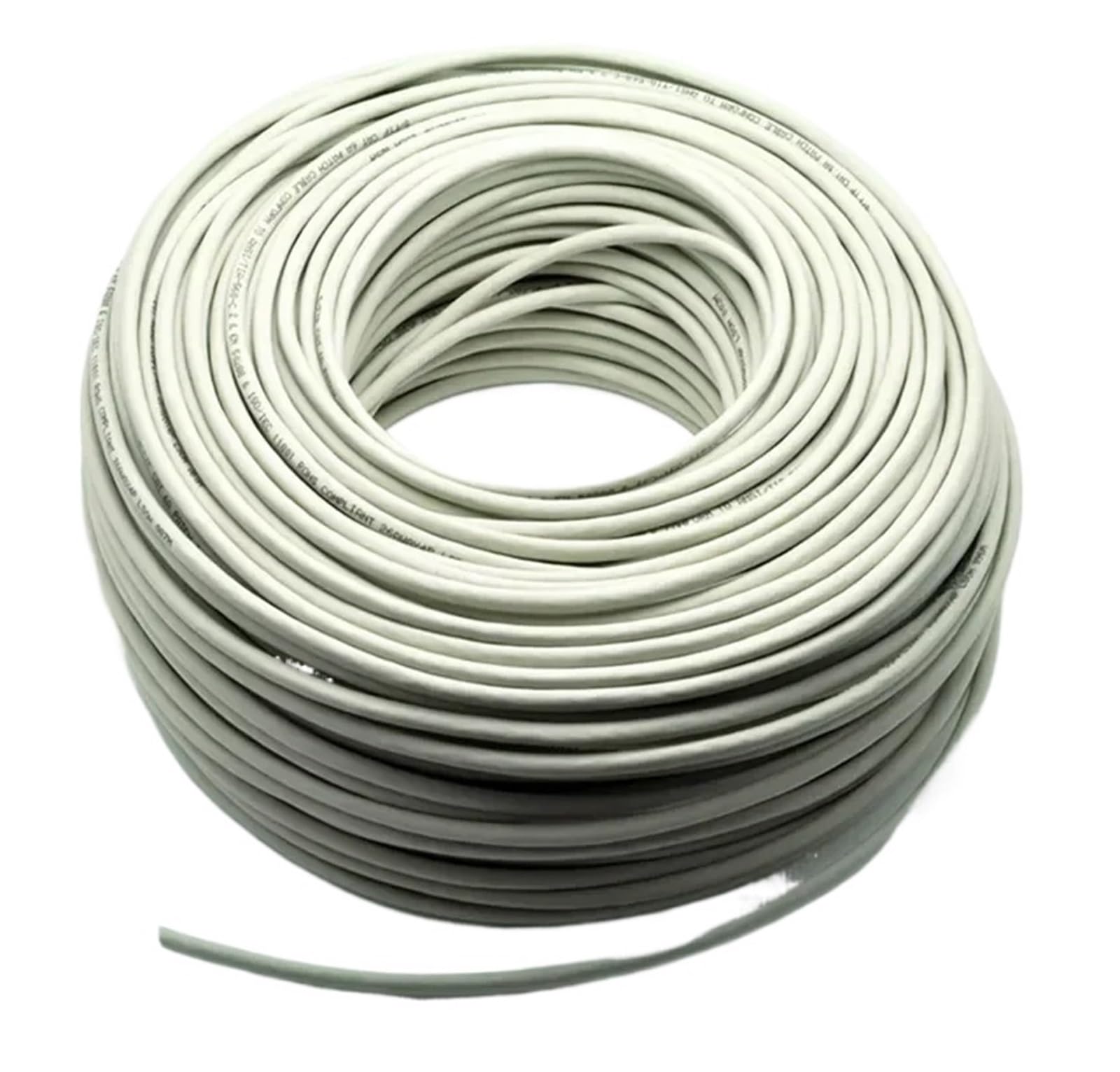 Câble Ethernet Cat6a 26AWG, longueurs 30 m, 50 m, 100 m et 100 m, gris, installation S/FTP, double blindage, fil réseau en cuivre massif(20M)