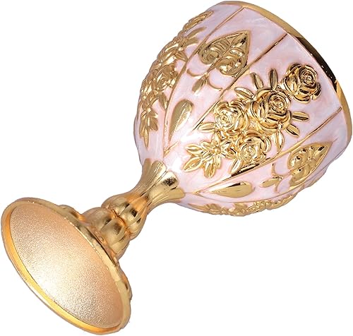 Miniatura 3 de Copas de cáliz de metal dorado, retro, copas de cáliz de 1.0 fl oz para Navidad, los mejores regalos de Navidad, adornos de fiesta, colección para