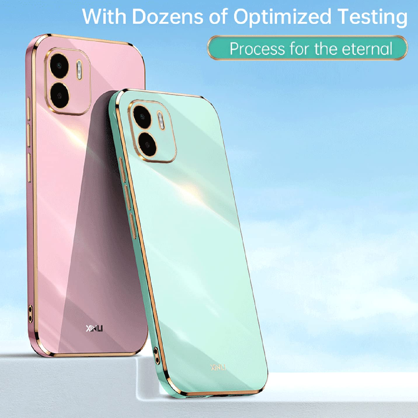 Custodia BORYA Per Xiaomi Redmi A1/A2 – Blu, Con Supporto Magnetico E Protezione Fotocamera A Slitta, Antiurto Militare - 4