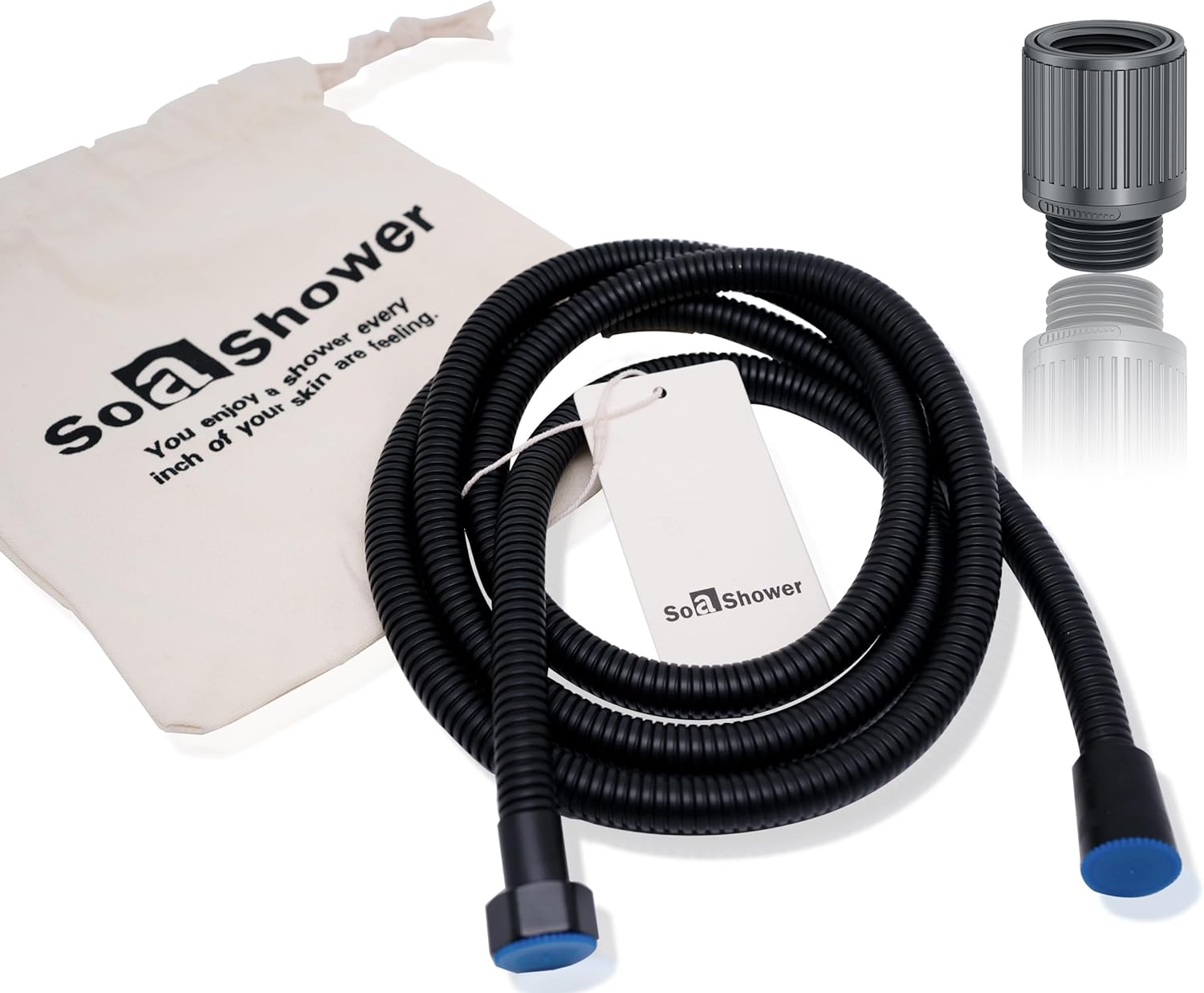 SoaShower shower hose Extra Long 78 Inches,shower head hose with Water