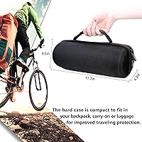 Vista 4 de LTGEM - Funda compatible con altavoz portátil impermeable JBL Pulse 4/3, color negro