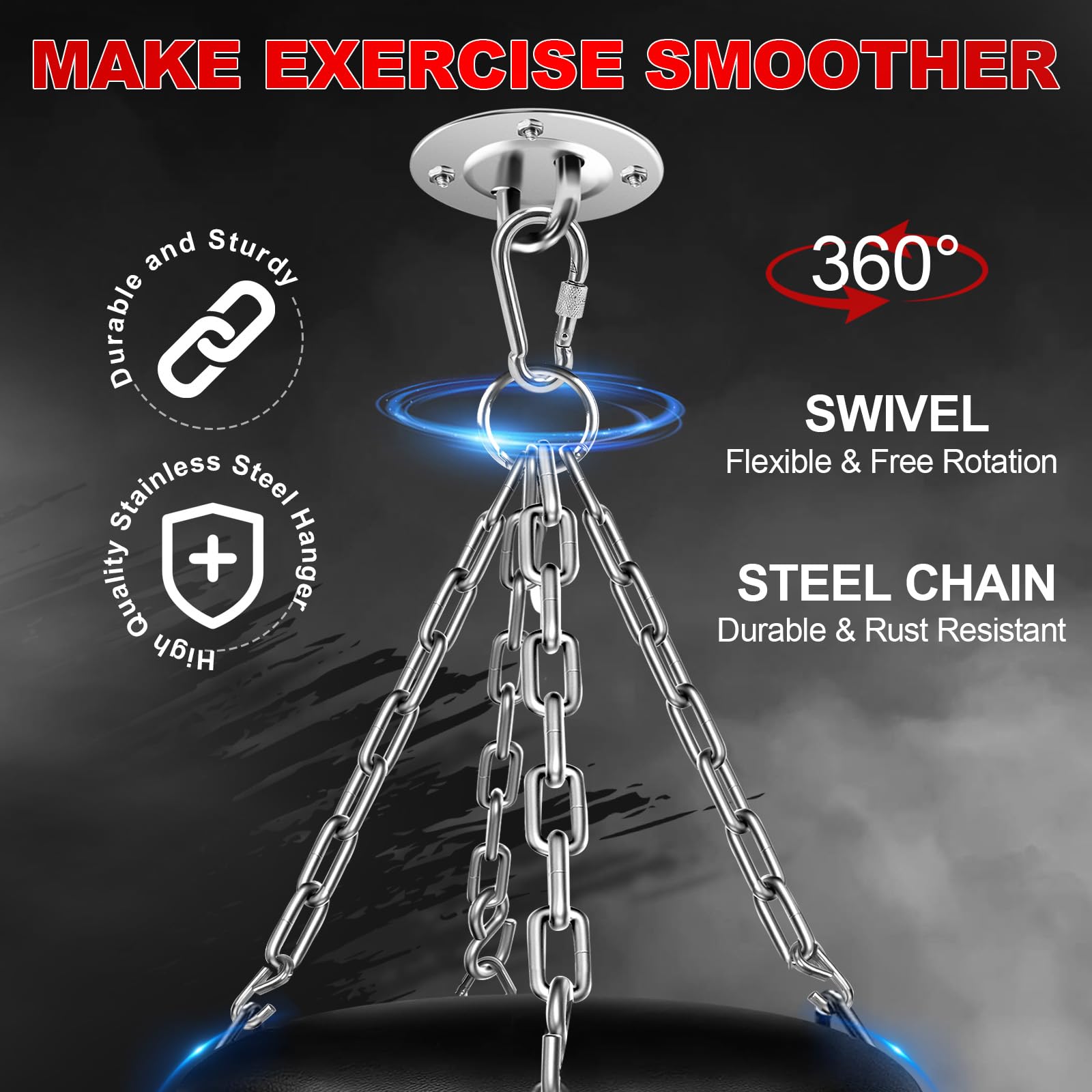 Punching Bag Set for Adults, 4FT Oxford Heavy Boxing Bag Set with 12 OZ Boxing Gloves, Suitable for MMA Karate Kickboxing Boxing Muay Thai Training at Home or Gym - Unfilled Heavy Bag