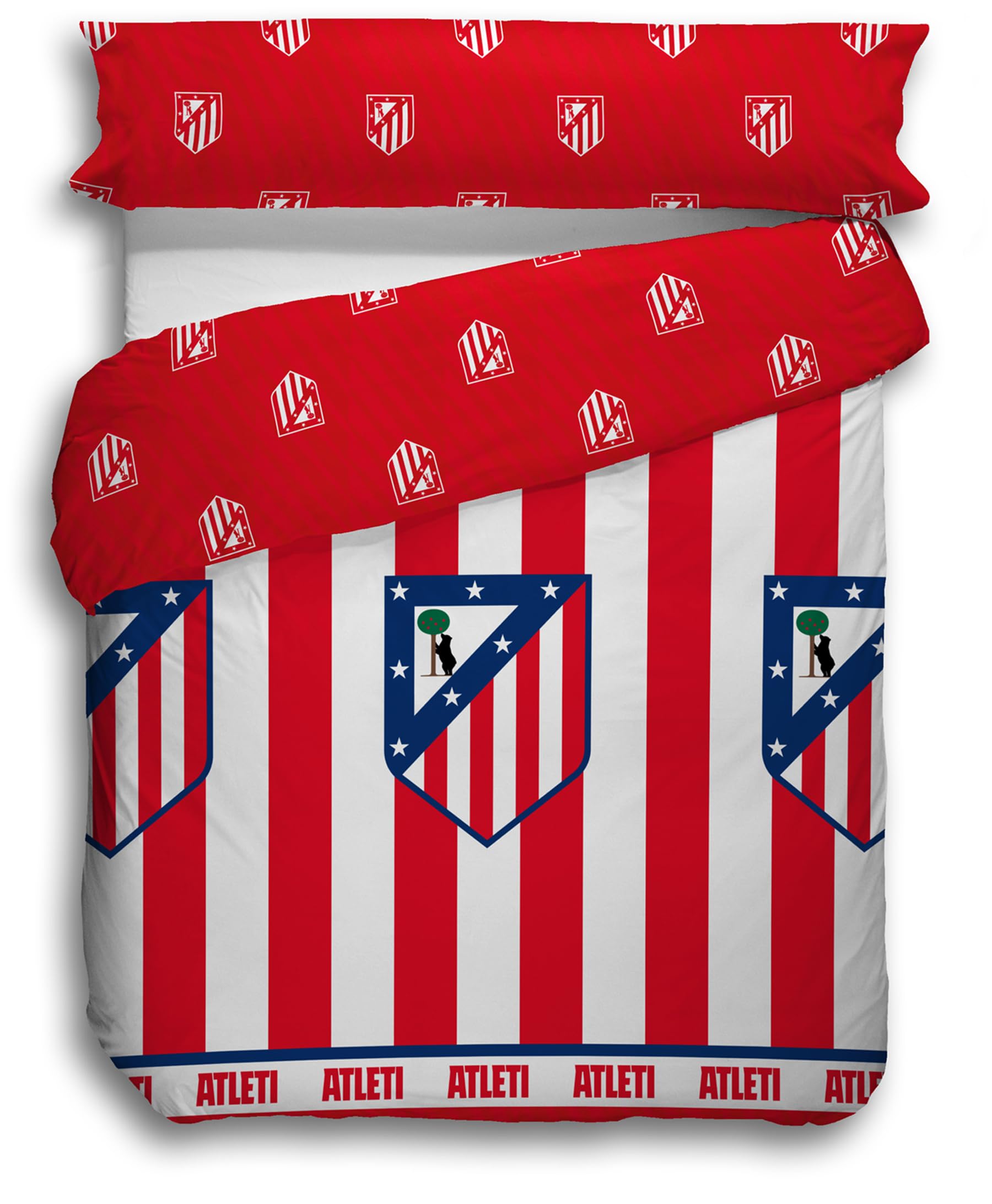 ASDITEX Funda nórdica Atlético de Madrid Producto Oficial para (Cama 90)
