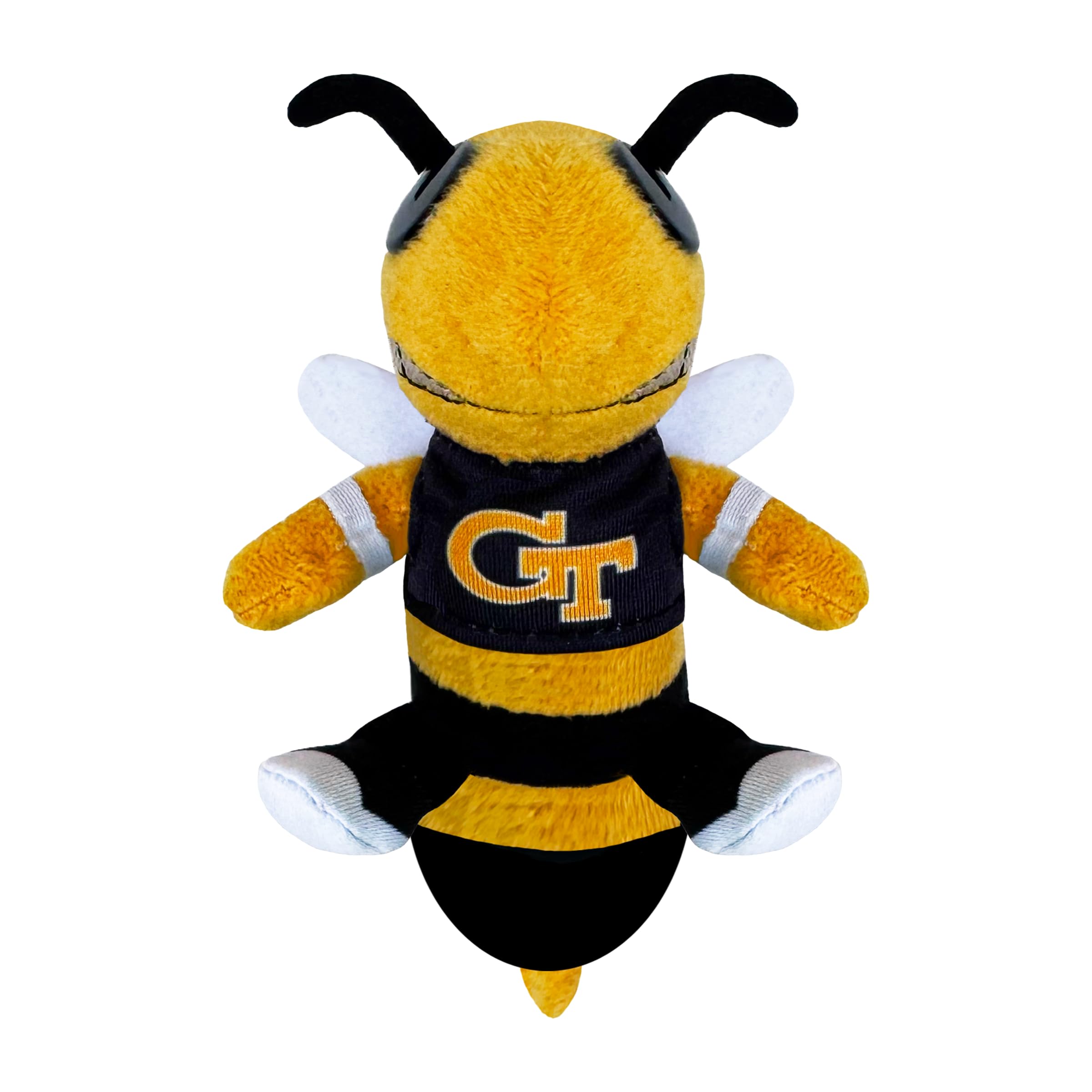 Bobbi-Dobbiez Mini Attachable Plushie Gift: Georgia Tech Buzz Mascot, 4"