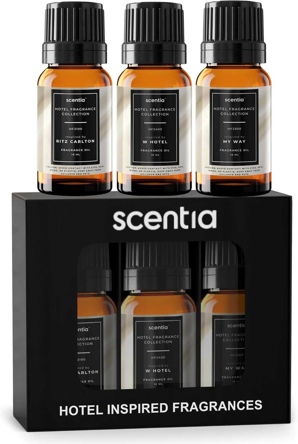 Hotel Diffuser Oil Gift Set – Buyers’ Favorites – 10 mL, 0.34 fl oz | Inspired by 5-Star Hotels & Scentia My Way Scents | Luxury Aroma Oils for Diffusers
