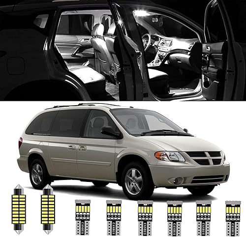 Miniatura 1 de AWALITED Kit de 14 luces LED para interiores de Grand Caravan, súper brillantes, para Dodge Grand Caravan 2001, 2002, 2003, 2004, 2005, 2006, 2007,